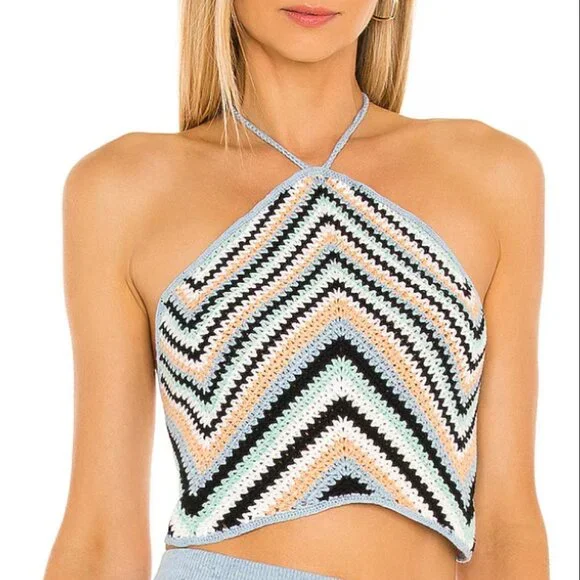 VICTOR GLEMAUD Crochet Halter Top - Picture 7 of 7